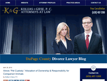 Tablet Screenshot of dupagecountydivorcelawyerblog.com